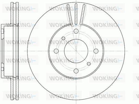 Woking D6610.10 - Тормозной диск autospares.lv