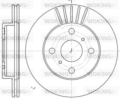 Woking D6618.10 - Тормозной диск autospares.lv