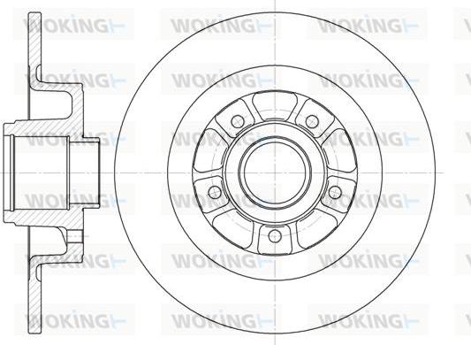 Woking D6613.00 - Тормозной диск autospares.lv