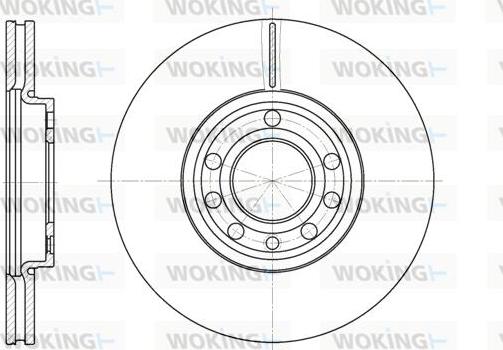 Woking D6689.10 - Тормозной диск autospares.lv