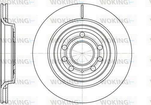 Woking D6686.10 - Тормозной диск autospares.lv