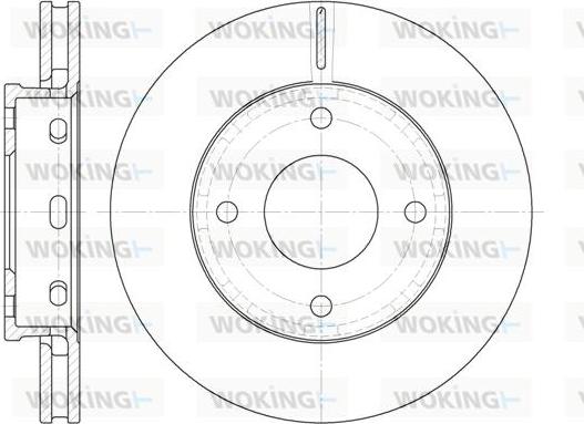 Woking D6680.10 - Тормозной диск autospares.lv