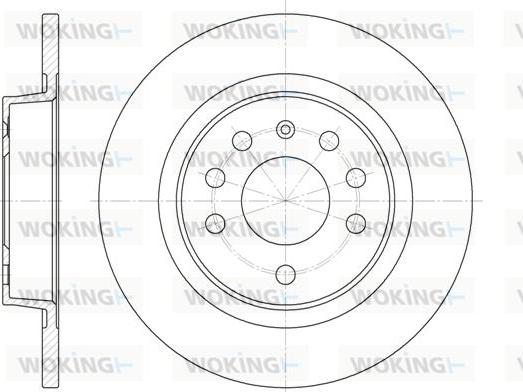 Woking D6688.00 - Тормозной диск autospares.lv