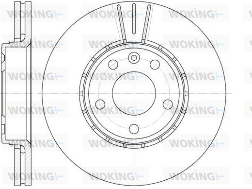 Woking D6682.10 - Тормозной диск autospares.lv