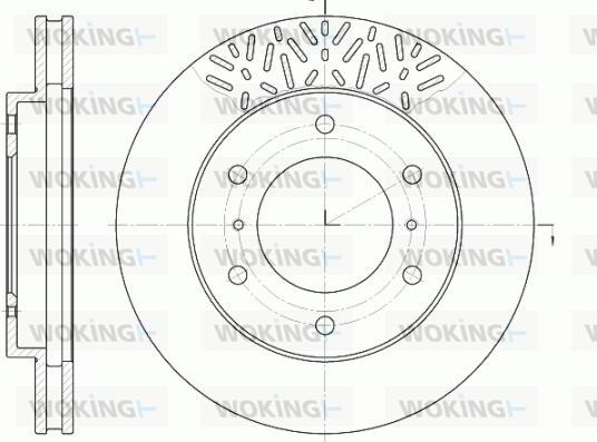 Woking D6639.10 - Тормозной диск autospares.lv