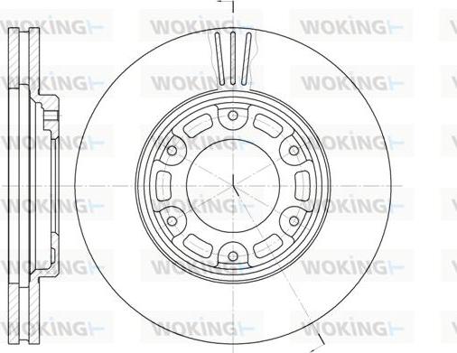 Woking D6634.10 - Тормозной диск autospares.lv