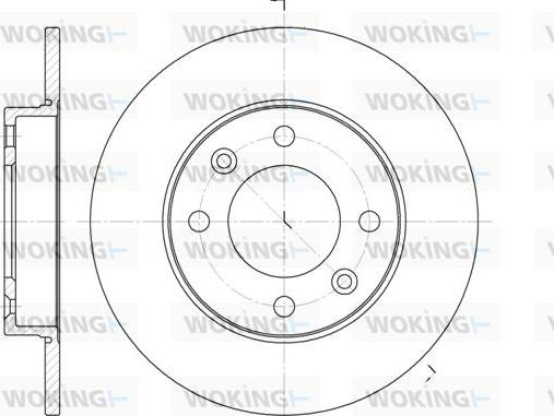 Woking D6630.00 - Тормозной диск autospares.lv