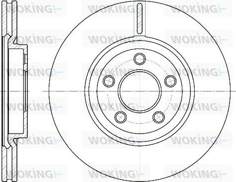 Woking D6637.10 - Тормозной диск autospares.lv