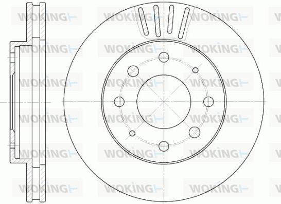 Woking D6625.10 - Тормозной диск autospares.lv