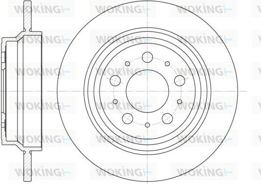 Woking D6620.00 - Тормозной диск autospares.lv