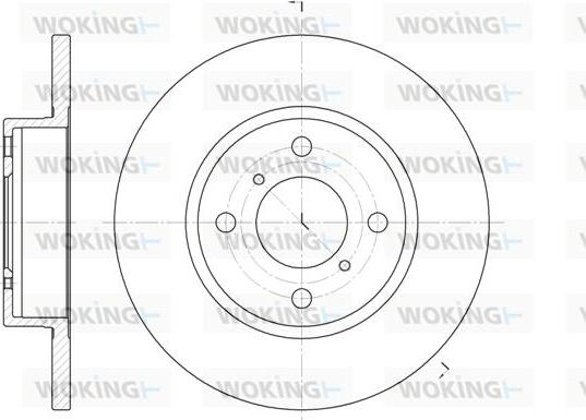 Woking D6621.00 - Тормозной диск autospares.lv