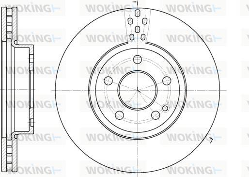 Woking D6679.10 - Тормозной диск autospares.lv