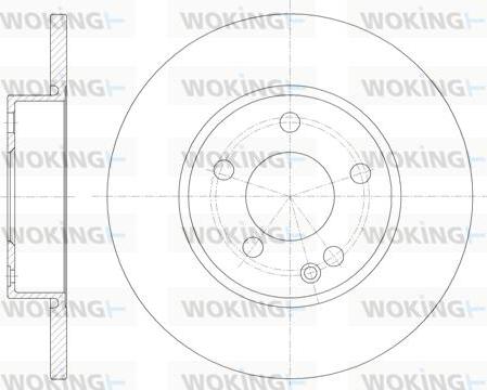 Woking D6674.00 - Тормозной диск autospares.lv