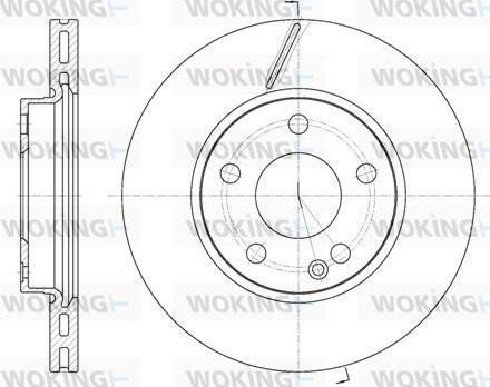 Woking D6675.10 - Тормозной диск autospares.lv