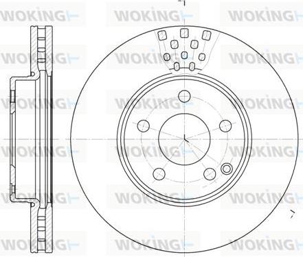 Woking D6676.10 - Тормозной диск autospares.lv