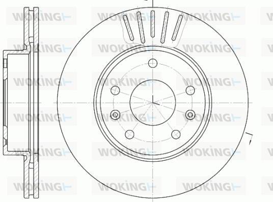 Woking D6670.10 - Тормозной диск autospares.lv