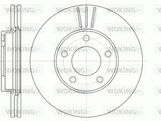 Woking D6671.10 - Тормозной диск autospares.lv