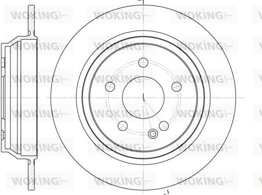 Woking D6678.00 - Тормозной диск autospares.lv