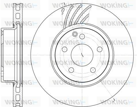 Woking D6677.10 - Тормозной диск autospares.lv