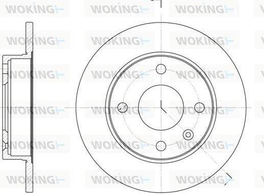 Woking D6094.00 - Тормозной диск autospares.lv