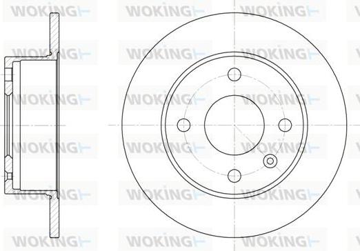 Woking D6095.00 - Тормозной диск autospares.lv