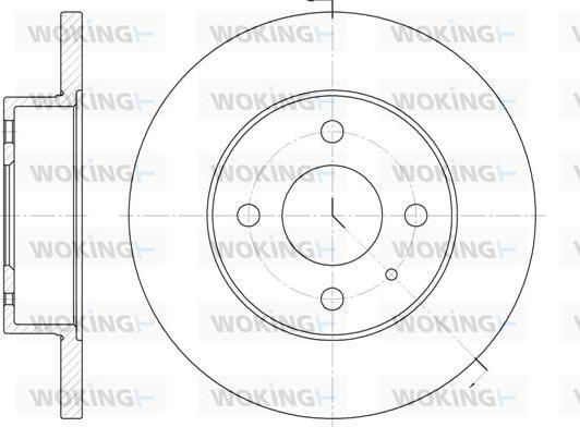 Woking D6090.00 - Тормозной диск autospares.lv