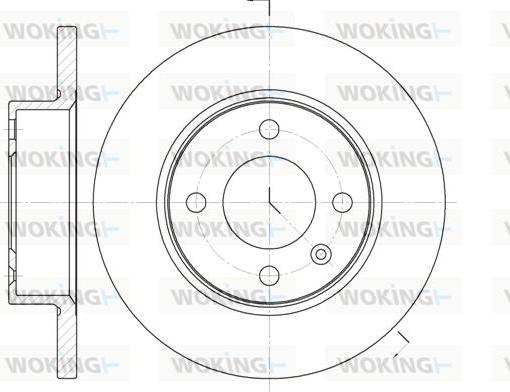 Woking D6060.00 - Тормозной диск autospares.lv