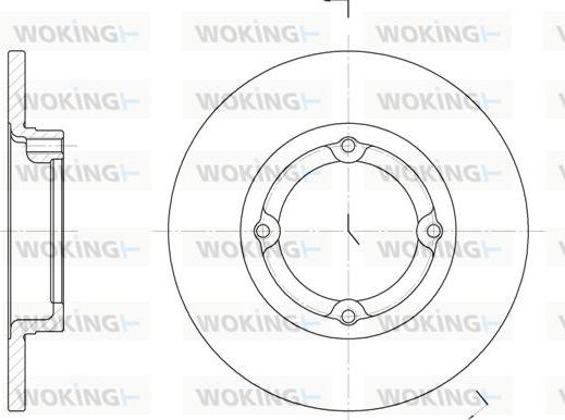 Woking D6014.00 - Тормозной диск autospares.lv