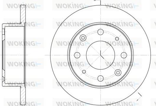 Woking D6015.00 - Тормозной диск autospares.lv