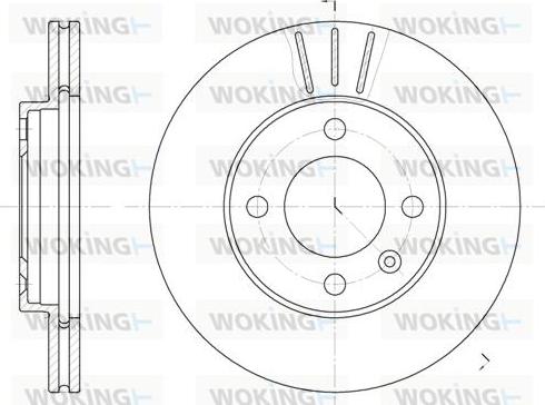 Woking D6084.10 - Тормозной диск autospares.lv