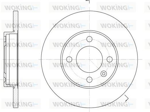 Woking D6088.01 - Тормозной диск autospares.lv