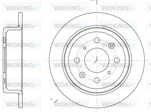 Woking D6083.00 - Тормозной диск autospares.lv