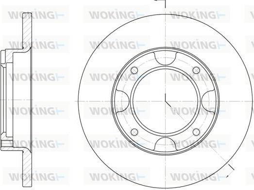 Ashika 61-04-408 - Тормозной диск autospares.lv