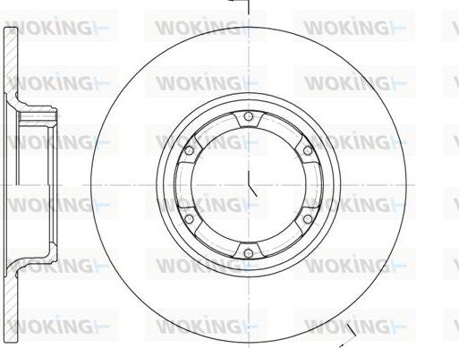 Woking D6033.00 - Тормозной диск autospares.lv