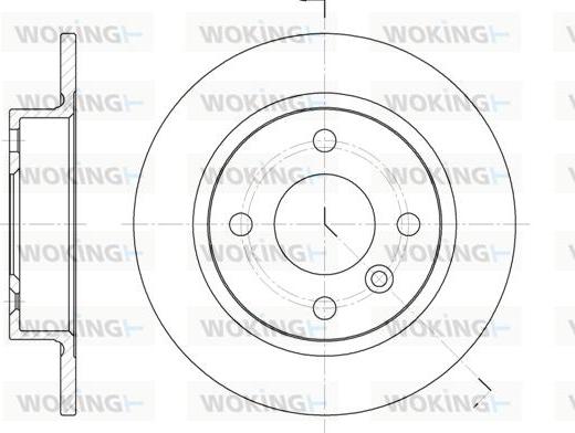 Woking D6032.00 - Тормозной диск autospares.lv