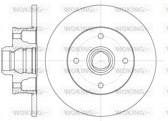 Woking D6024.00 - Тормозной диск autospares.lv