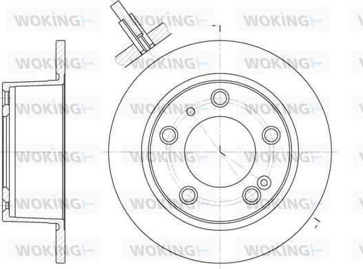 Woking D6020.00 - Тормозной диск autospares.lv