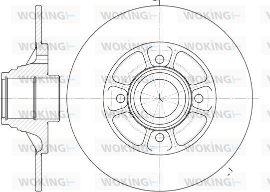 Woking D6075.00 - Тормозной диск autospares.lv