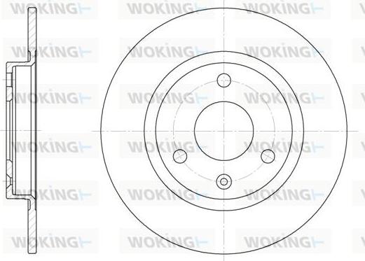 Woking D6070.00 - Тормозной диск autospares.lv