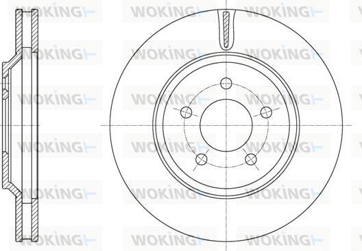 Woking D61990.10 - Тормозной диск autospares.lv