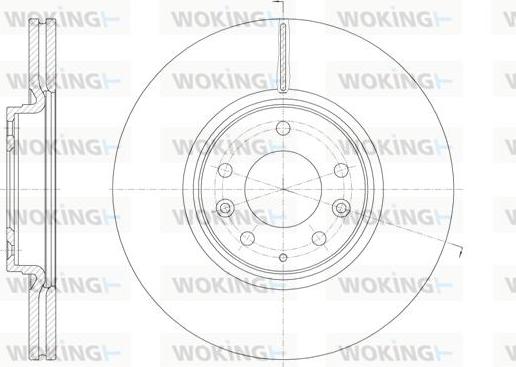 Woking D61949.10 - Тормозной диск autospares.lv