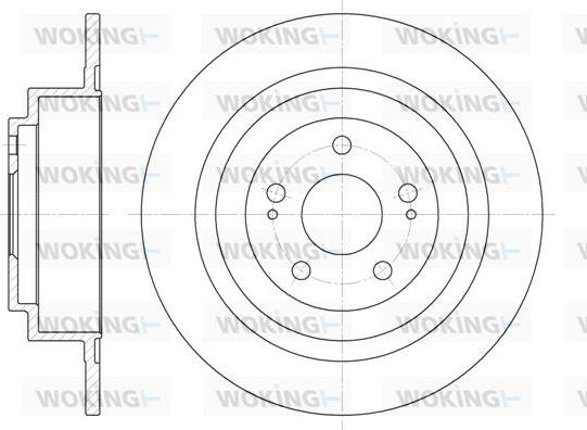 Woking D61941.00 - Тормозной диск autospares.lv