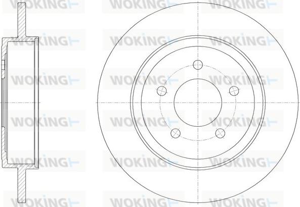 Woking D61948.00 - Тормозной диск autospares.lv