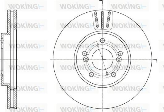 Woking D61942.10 - Тормозной диск autospares.lv