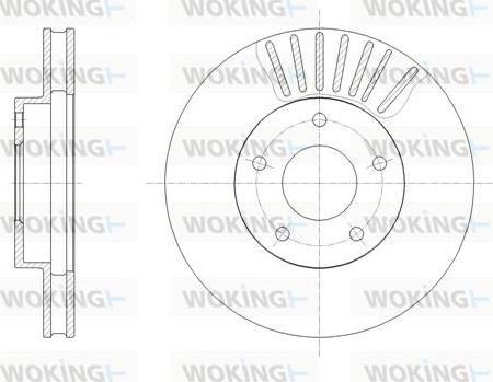 Woking D61954.10 - Тормозной диск autospares.lv