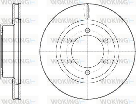 Woking D61952.10 - Тормозной диск autospares.lv