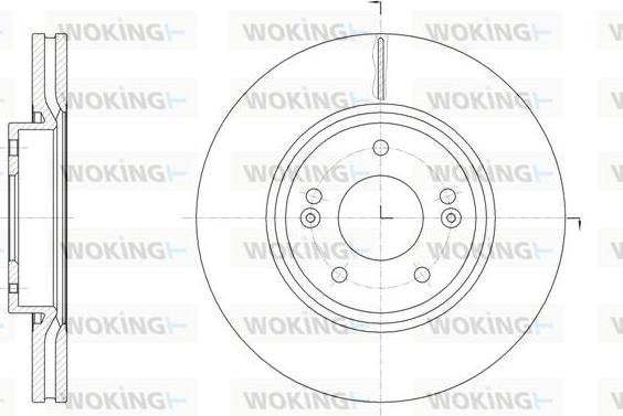 Woking D61904.10 - Тормозной диск autospares.lv