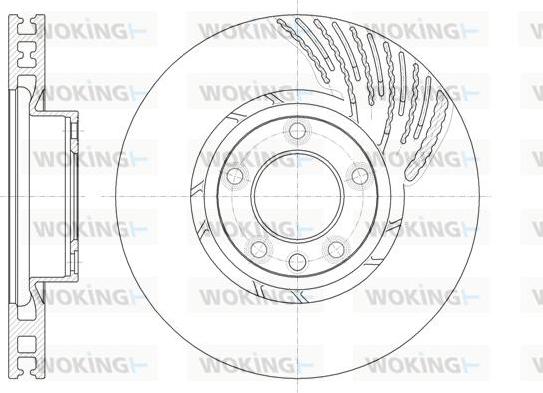 Woking D61908.10 - Тормозной диск autospares.lv