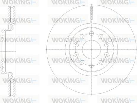 Woking D61902.10 - Тормозной диск autospares.lv