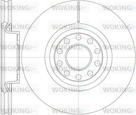 Woking D61987.10 - Тормозной диск autospares.lv